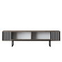 Hanah Home Soporte para TV Chrome Line - Nogal y Negro